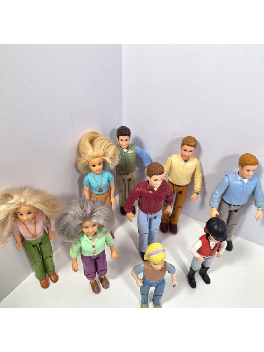 Loving Family Dollhouse Figures Dolls Lot Parents Mom Dad Girl Kids Grandma READ - Picture 9 of 13